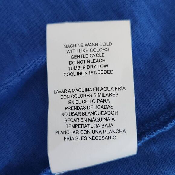 Mason & Belle Blue Knit Top with Embroidered Puffy Sleeves NWT Size Medium - Picture 9 of 10